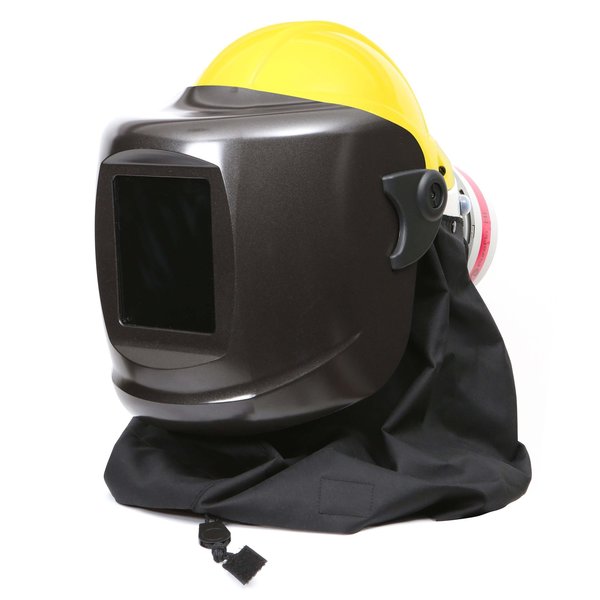 Pureflo PF60ESM+ Hard Hat Yellow, Black Neck Cape, HE Filter, Application: Welding Gentex Corp